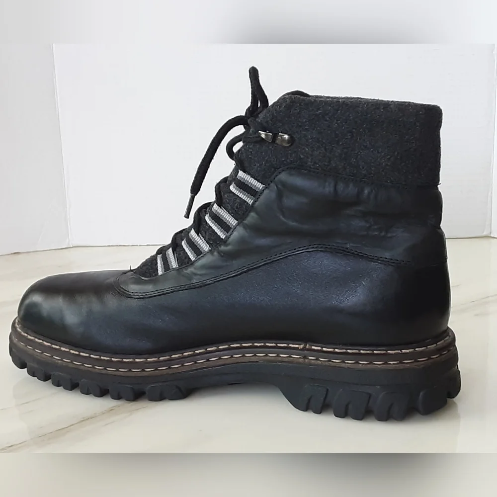 BLONDO Mens 2 Tone Leather Lace Up Insulated Waterproof Combat Ankle Boots Sz 12